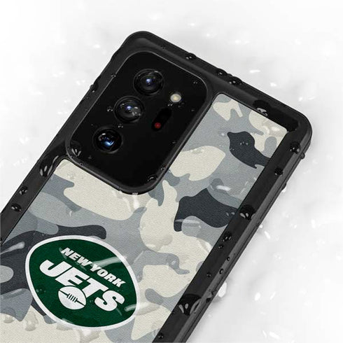 NFL New York Jets Camo Galaxy Note20 Ultra 5G Waterproof Case