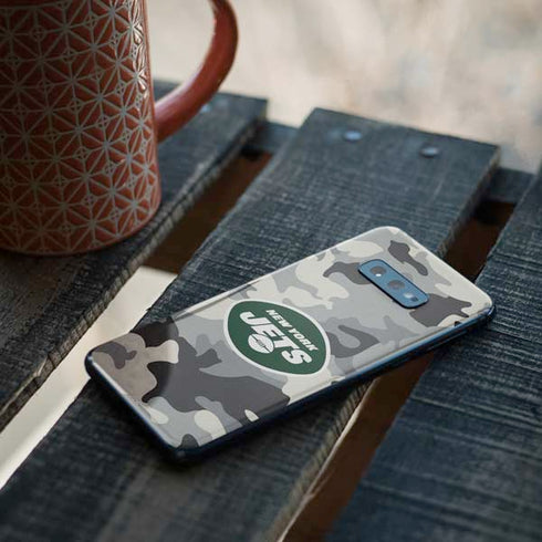 NFL New York Jets Camo Galaxy S10e Skin