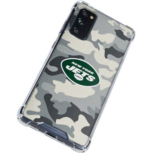NFL New York Jets Camo Galaxy S20 FE Clear Case