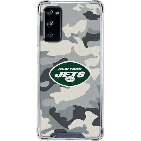 NFL New York Jets Camo Galaxy S20 FE Clear Case