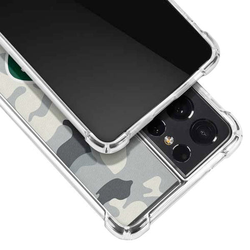 NFL New York Jets Camo Galaxy S21 Ultra 5G Clear Case