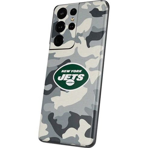 NFL New York Jets Camo Galaxy S21 Ultra 5G Skin