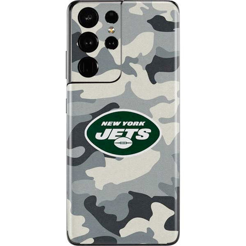 NFL New York Jets Camo Galaxy S21 Ultra 5G Skin