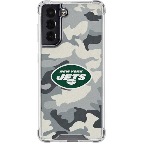 NFL New York Jets Camo Galaxy S22 Clear Case