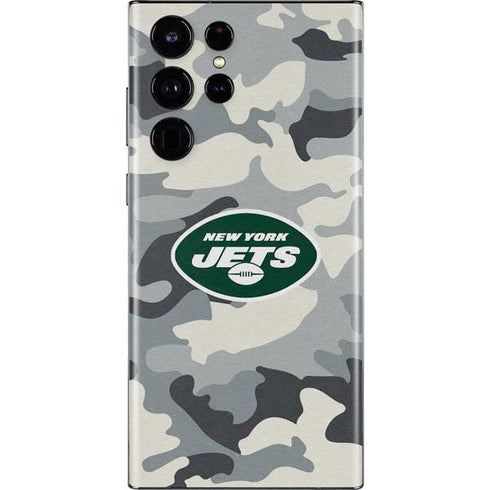NFL New York Jets Camo Galaxy S22 Ultra Skin
