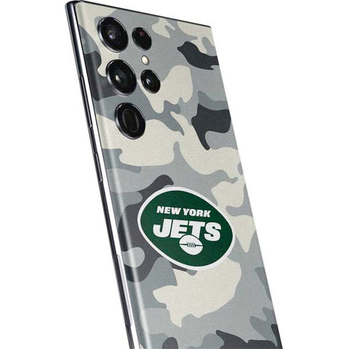 NFL New York Jets Camo Galaxy S22 Ultra Skin