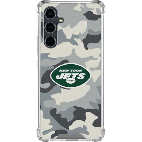 NFL New York Jets Camo Galaxy S23 FE Clear Case