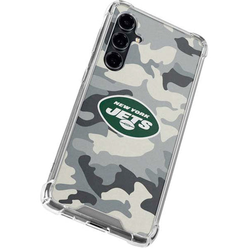NFL New York Jets Camo Galaxy S23 FE Clear Case