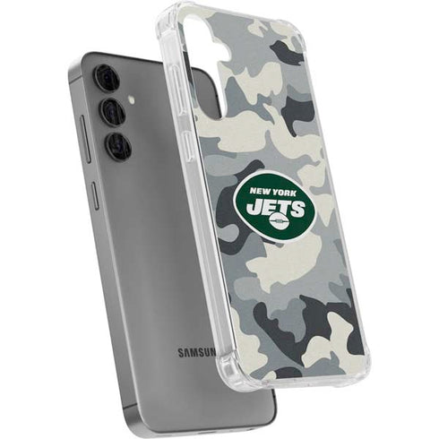 NFL New York Jets Camo Galaxy S24 Plus Clear Case