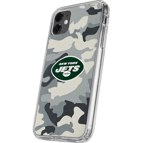 NFL New York Jets Camo iPhone 11 Clear Case