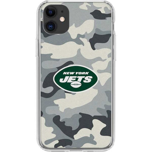 NFL New York Jets Camo iPhone 11 Clear Case