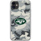 NFL New York Jets Camo iPhone 11 Clear Case