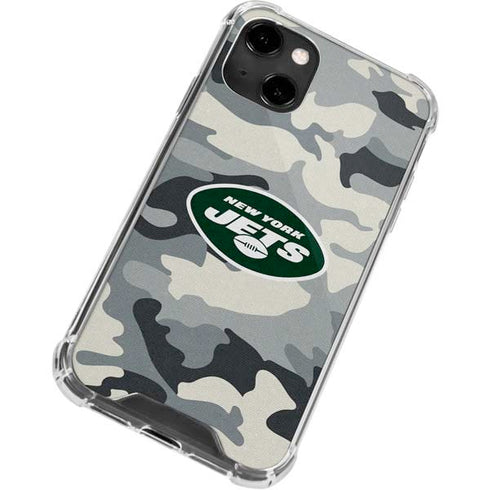 NFL New York Jets Camo iPhone 13 Clear Case