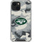 NFL New York Jets Camo iPhone 13 Mini Clear Case