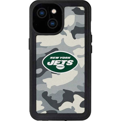 NFL New York Jets Camo iPhone 13 Mini Waterproof Case