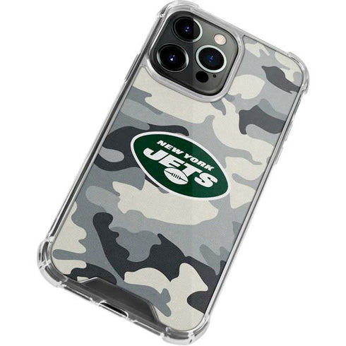 NFL New York Jets Camo iPhone 13 Pro Clear Case