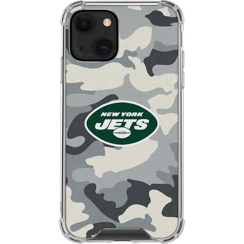 NFL New York Jets Camo iPhone 14 Clear Case