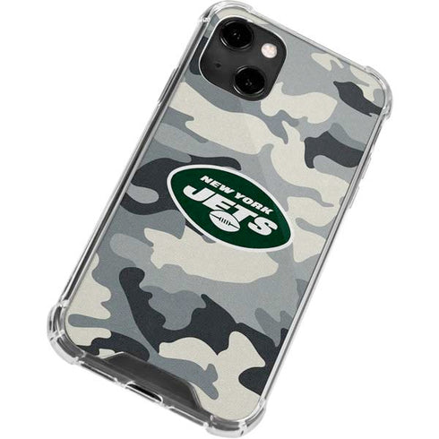 NFL New York Jets Camo iPhone 14 Clear Case