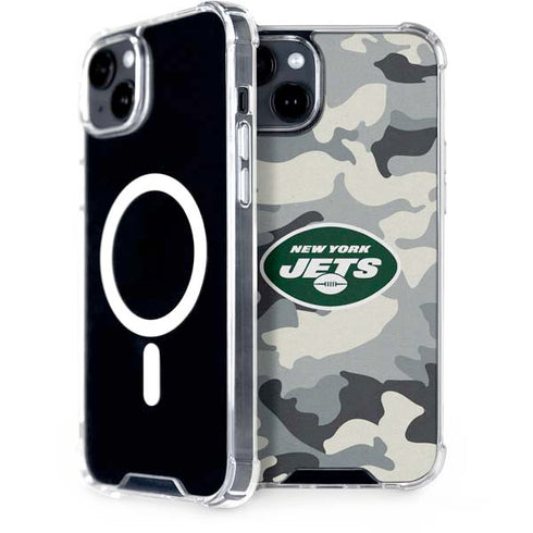 NFL New York Jets Camo iPhone 15 Plus MagSafe Case