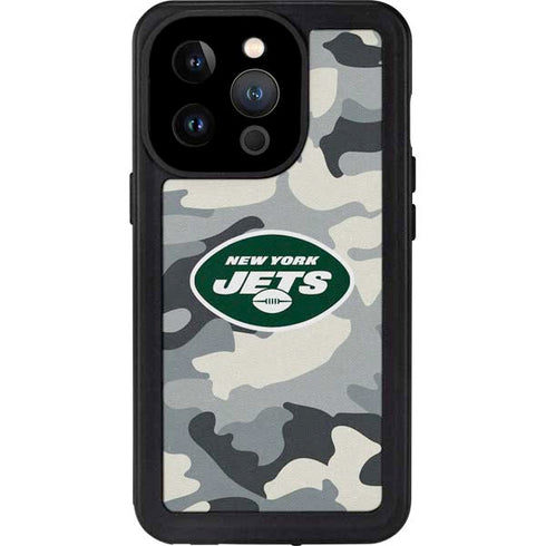 NFL New York Jets Camo iPhone 14 Pro Waterproof Case