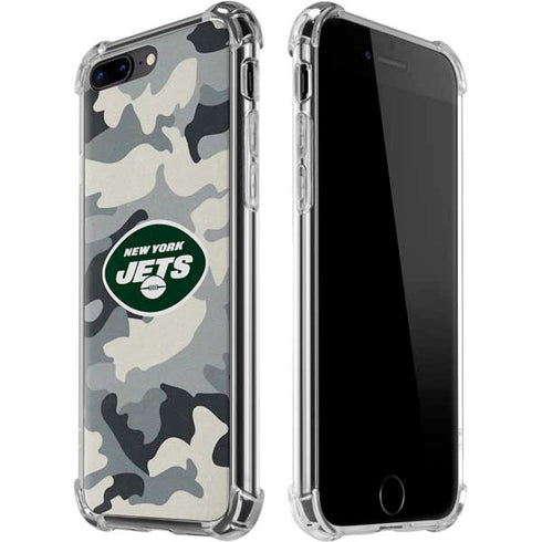NFL New York Jets Camo iPhone 7/8 Plus Clear Case