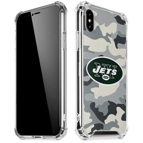 NFL New York Jets Camo iPhone X/XS Clear Case
