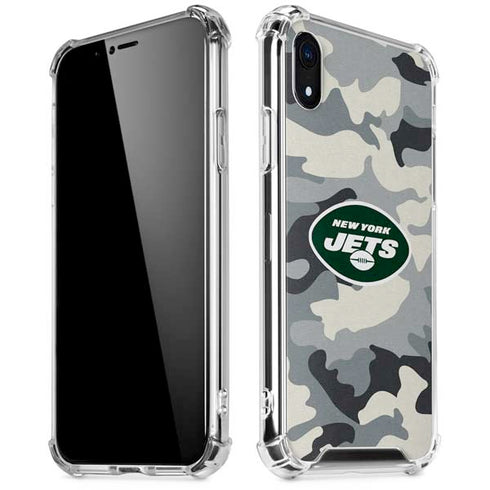 NFL New York Jets Camo iPhone XR Clear Case