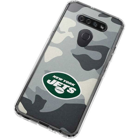 NFL New York Jets Camo LG K51/Q51 Clear Case