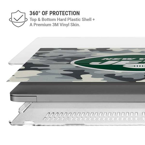 NFL New York Jets Camo MacBook Pro 16in (2021-25) Case plus Skin