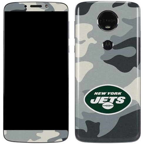 NFL New York Jets Camo Moto E5 Plus Skin