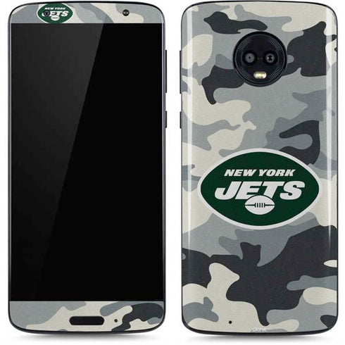 NFL New York Jets Camo Moto G6 Skin