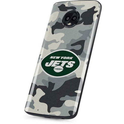 NFL New York Jets Camo Moto G6 Skin