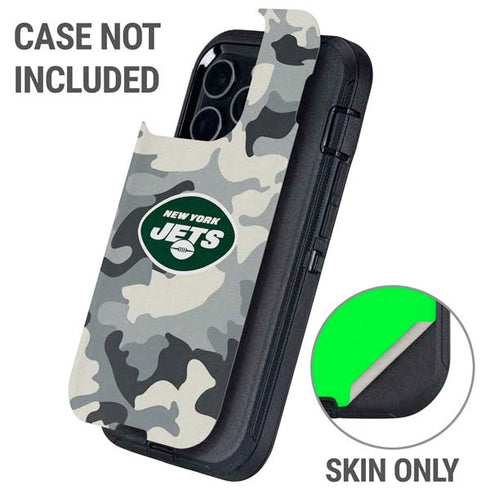NFL New York Jets Camo Otterbox Defender iPhone Skin
