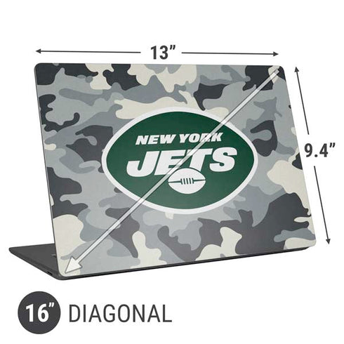 NFL New York Jets Camo Universal Laptop 16in (13 x 9.4in) Skin