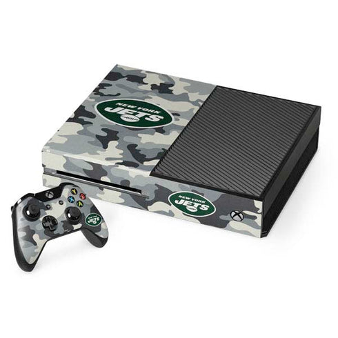 NFL New York Jets Camo Xbox One Console and Controller Bundle Skin
