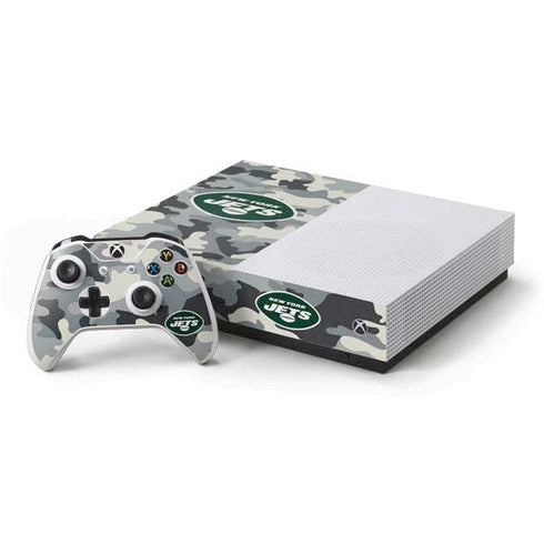 NFL New York Jets Camo Xbox One S All-Digital Edition Bundle Skin