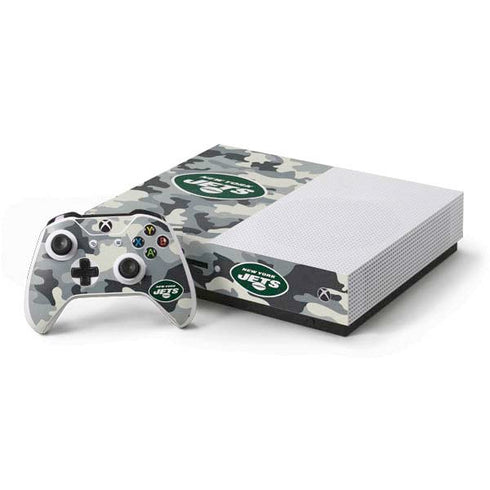 NFL New York Jets Camo Xbox One S Console and Controller Bundle Skin