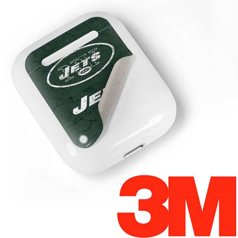 NFL New York Jets Distressed Apple AirPods Skin