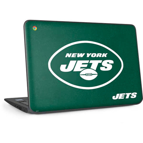 NFL New York Jets Distressed HP Chromebook Skin