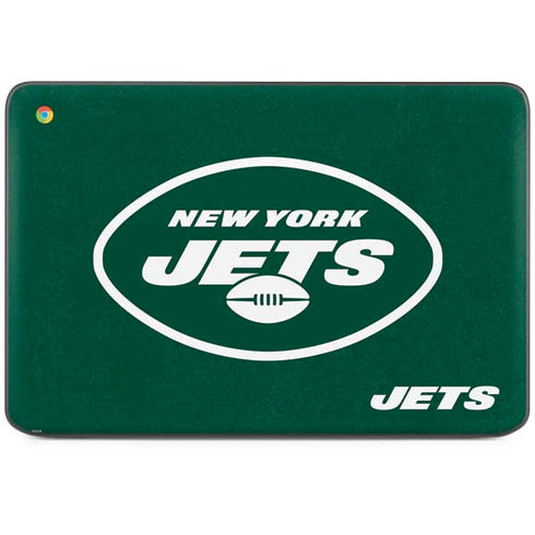 NFL New York Jets Distressed HP Chromebook Skin