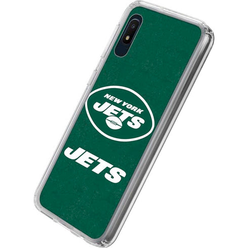NFL New York Jets Distressed Galaxy A10e Clear Case