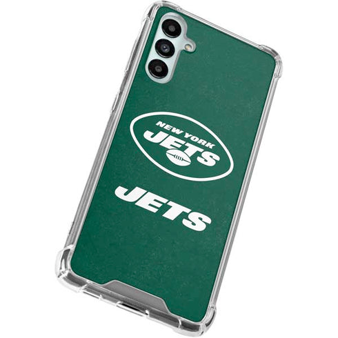 NFL New York Jets Distressed Galaxy A15 5G Clear Case
