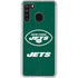 NFL New York Jets Distressed Galaxy A21 Clear Case