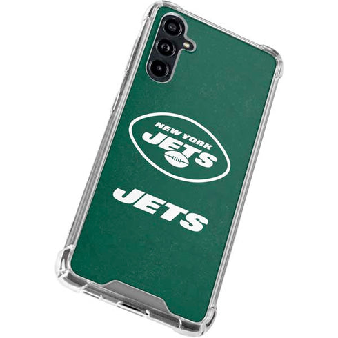 NFL New York Jets Distressed Galaxy A54 5G Clear Case