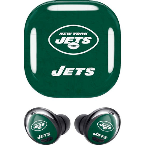 NFL New York Jets Distressed Galaxy Buds Pro Skin