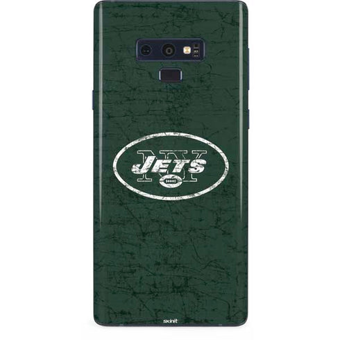 NFL New York Jets Distressed Galaxy Note 9 Skin