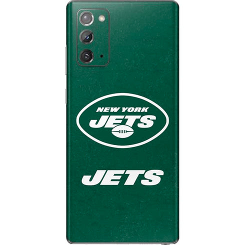 NFL New York Jets Distressed Galaxy Note20 5G Skin