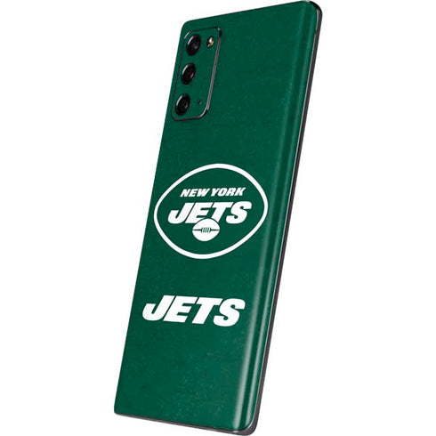NFL New York Jets Distressed Galaxy Note20 5G Skin