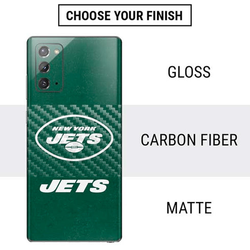 NFL New York Jets Distressed Galaxy Note20 5G Skin