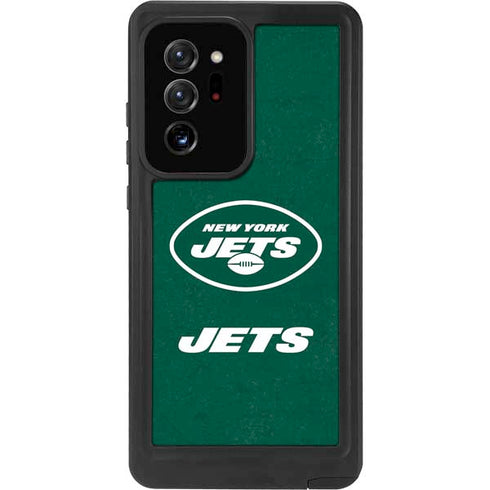 NFL New York Jets Distressed Galaxy Note20 Ultra 5G Waterproof Case